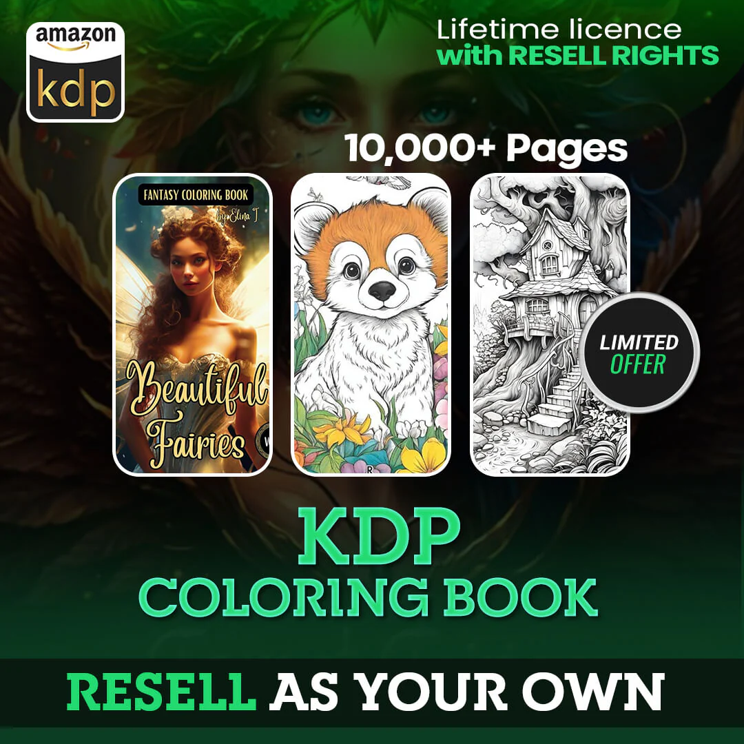 10,000+ Pages PLR Coloring Books | With Resell Rights - Image 4