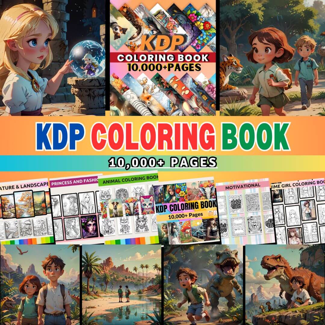 10,000+ Pages PLR Coloring Books | With Resell Rights - Image 5