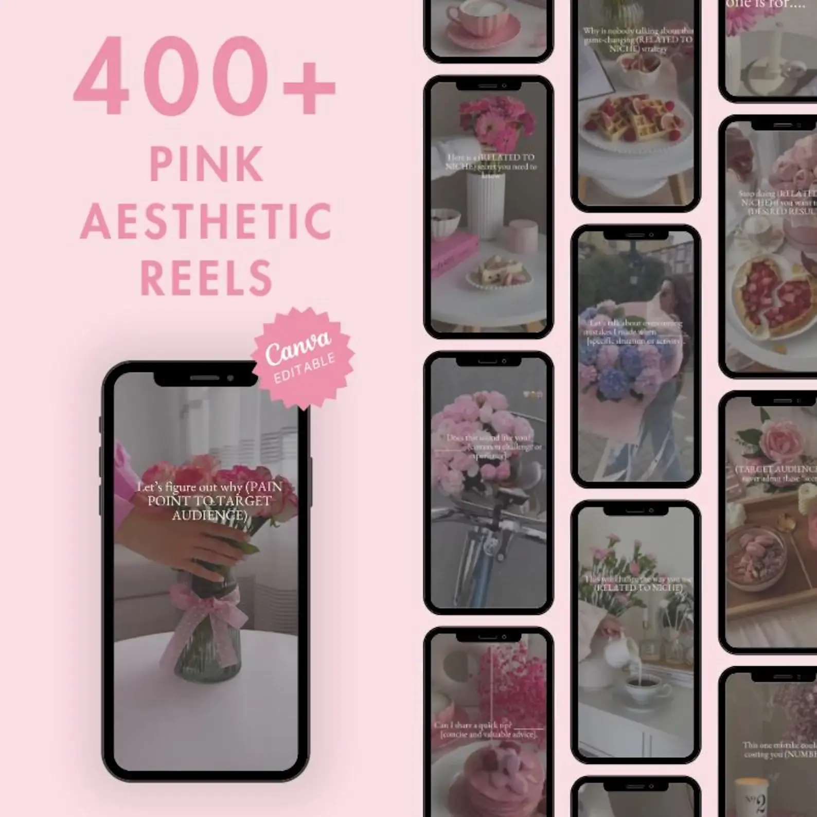 550 Pink Aesthetic Faceless Content (with Master Resell Rights) - Image 3