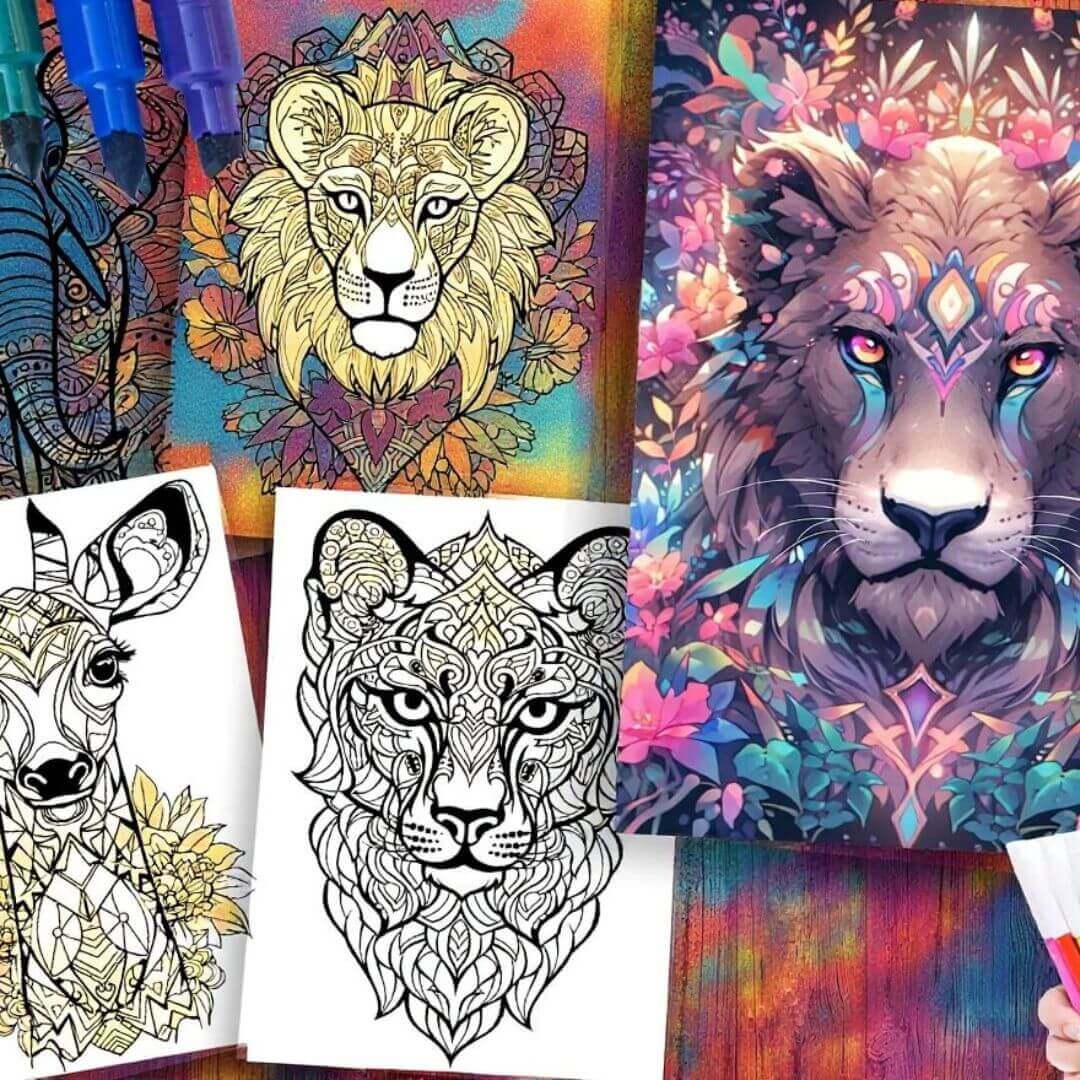 🐾 50 Animal Mandala with Resell Rights (with Resell Rights) - Image 4
