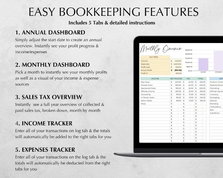 PLR Bookkeeping Spreadsheets with Resell Rights Included - Image 7